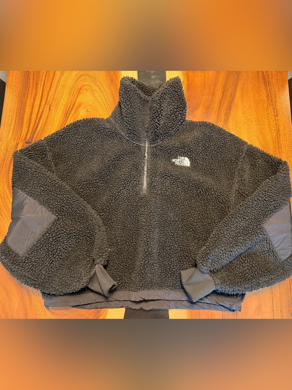 The North Face Black Sherpa Fleece Half-Zip Pullover